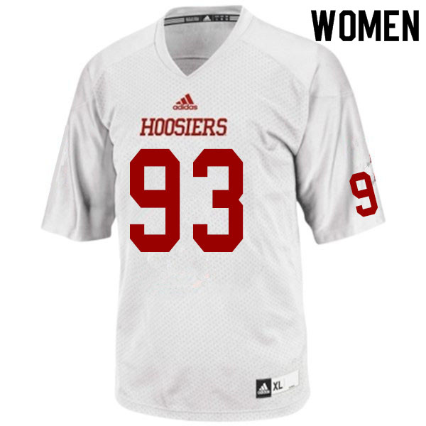 Women #93 Caleb Murphy Indiana Hoosiers College Football Jerseys Sale-White